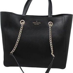 Kate Spade Large Triple Compartment Tote - Black
